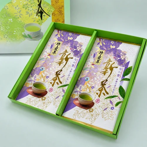 【新茶】特上煎茶「紫」2本組(ギフト箱入) 【新茶】特上煎茶「紫」2本組(ギフト箱入)