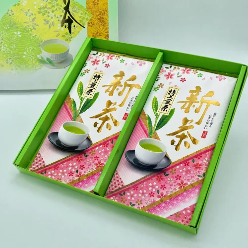 【新茶】特上煎茶「桜」2本組(ギフト箱入) 【新茶】特上煎茶「桜」2本組(ギフト箱入)