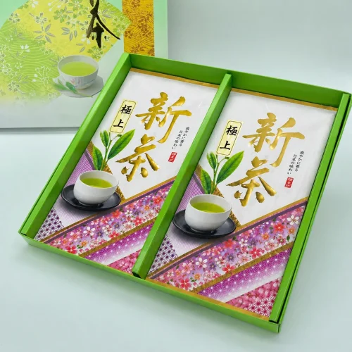 【新茶】極上煎茶 2本組(ギフト箱入) 【新茶】極上煎茶 2本組(ギフト箱入)
